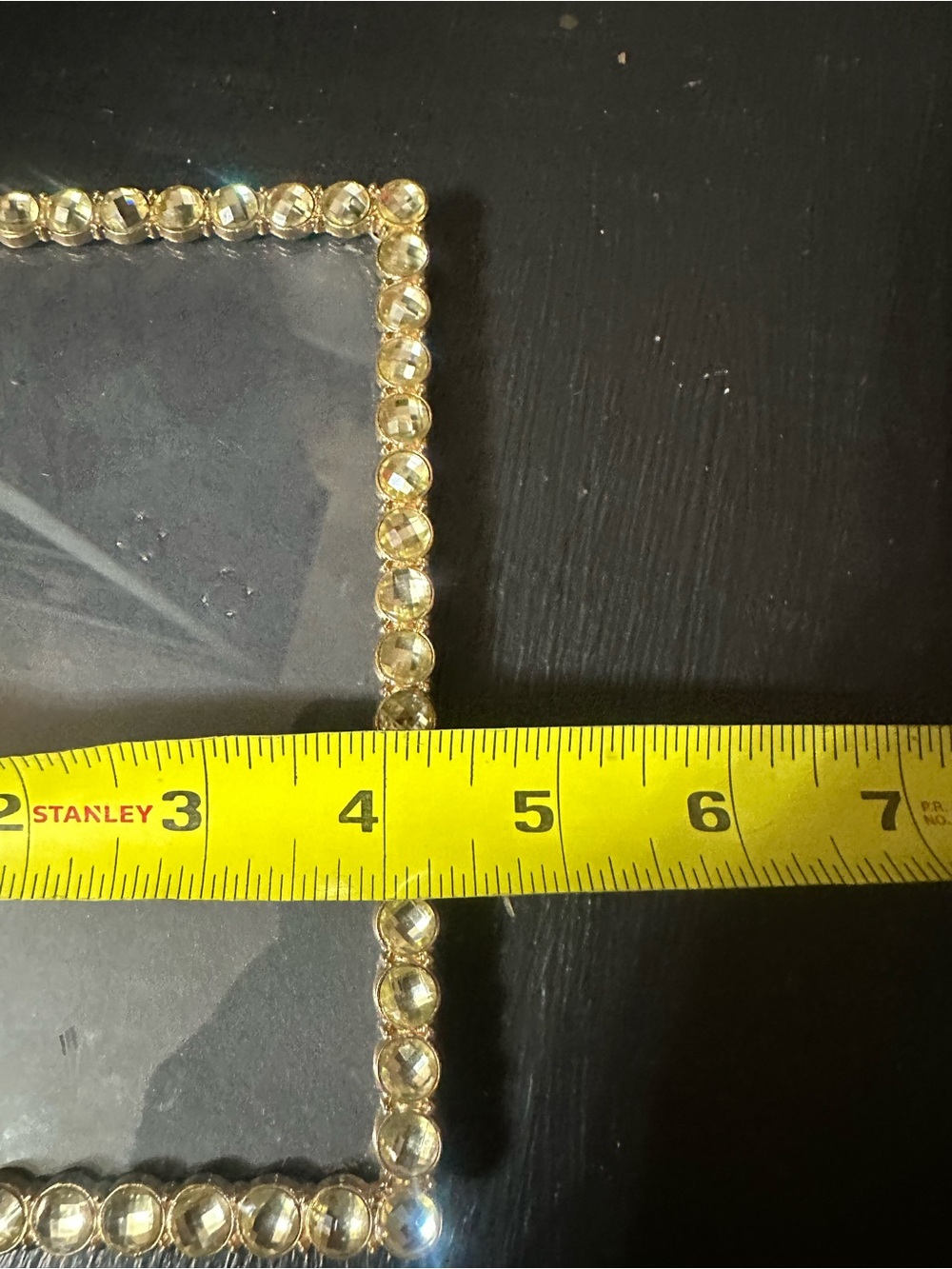 Gold and rhinestone Photo Frame - Rhinestone Accent - Picture 2 of 3